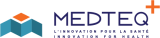 MEDTEQ logo with purple coloured text 