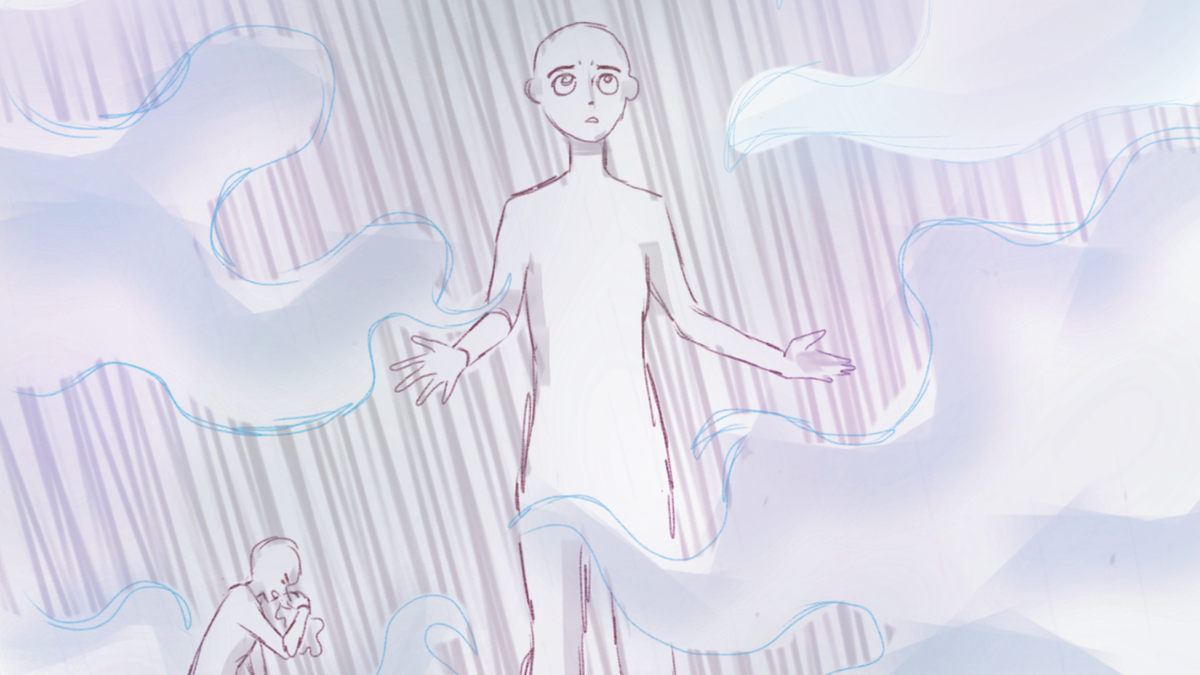 Concept art of the fog world